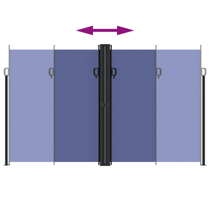 Tenda da Sole Laterale Retrattile Blu 200x1200 cm 4004851