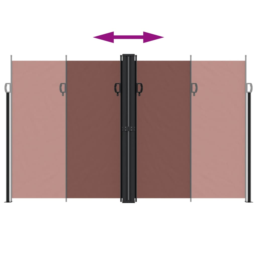 Tenda da Sole Laterale Retrattile Marrone 200x1200 cm 4004854