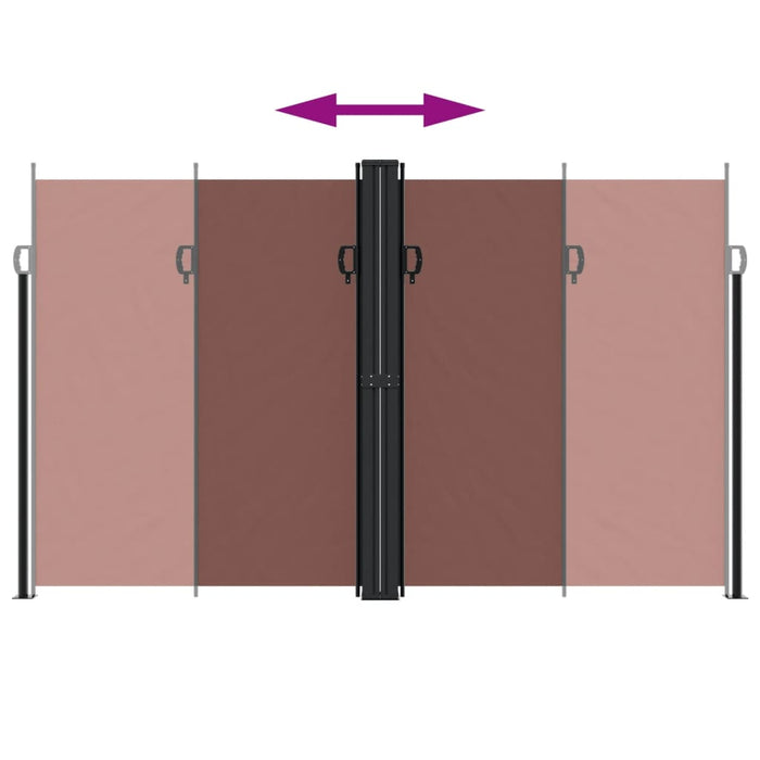 Tenda da Sole Laterale Retrattile Marrone 200x1200 cm 4004854