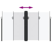 Tenda da Sole Laterale Retrattile Bianca 200x1200 cm 4004856