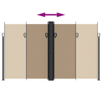 Tenda da Sole Laterale Retrattile Tortora 200x1200 cm 4004859