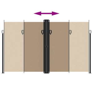 Tenda da Sole Laterale Retrattile Tortora 200x1200 cm 4004859