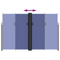 Tenda da Sole Laterale Retrattile Blu 220x1200 cm 4004866