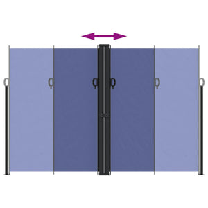 Tenda da Sole Laterale Retrattile Blu 220x1200 cm 4004866