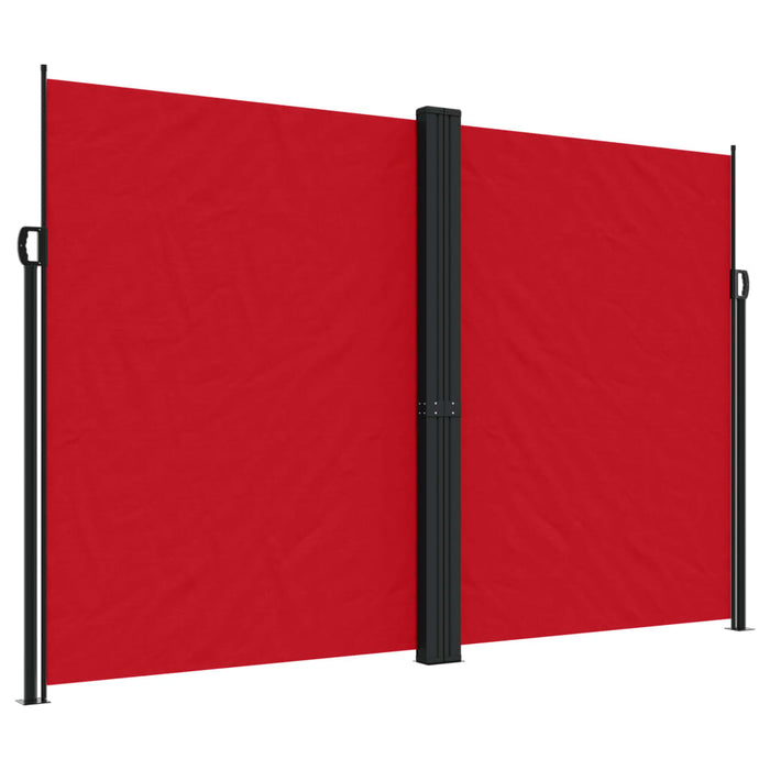 Tenda da Sole Laterale Retrattile Rossa 220x1200 cm 4004867