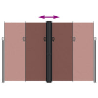 Tenda da Sole Laterale Retrattile Marrone 220x1200 cm 4004869