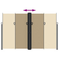 Tenda da Sole Laterale Retrattile Beige 220x1200 cm 4004870