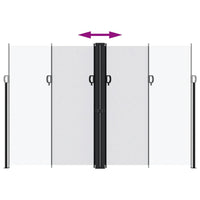 Tenda da Sole Laterale Retrattile Bianca 220x1200 cm 4004871