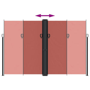 Tenda da Sole Laterale Retrattile Terracotta 220x1200 cm