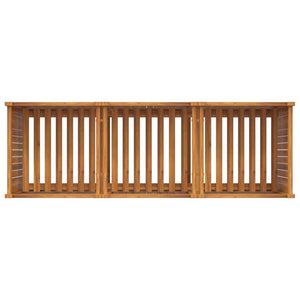 Fioriera Giardino con Rivestimento 150x50x75 cm Massello Acacia 366446