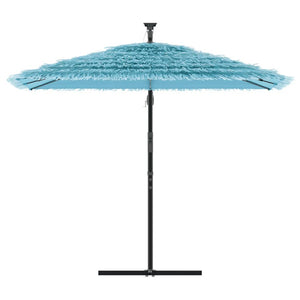 Ombrellone Giardino con Palo in Acciaio Blu 246x246x230 cm