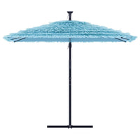 vidaXL Ombrellone Giardino con Palo in Acciaio Blu 269x269x235 cm