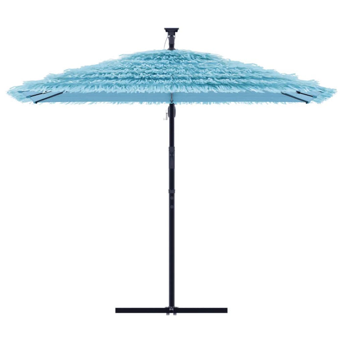 vidaXL Ombrellone Giardino con Palo in Acciaio Blu 269x269x235 cm