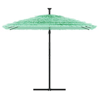 Ombrellone da Giardino con Palo in Acciaio Verde 269x269x235 cm