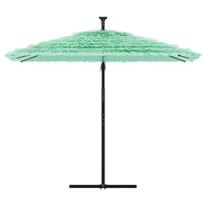 Ombrellone da Giardino con Palo in Acciaio Verde 269x269x235 cm