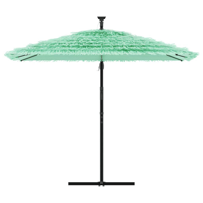 Ombrellone da Giardino con Palo in Acciaio Verde 269x269x235 cm