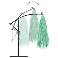 Ombrellone da Giardino con Palo in Acciaio Verde 269x269x235 cm 4005080