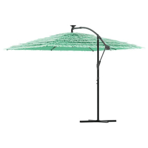 vidaXL Ombrellone Giardino con Palo in Acciaio Verde 290x290x238 cm