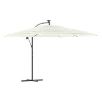 Ombrellone Giardino con Palo in Acciaio Bianco 290x290x238 cm 4005085