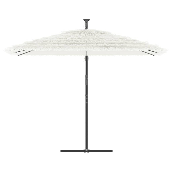 Ombrellone Giardino con Palo in Acciaio Bianco 290x290x238 cm 4005085