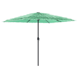 vidaXL Ombrellone Giardino con Palo in Acciaio Verde 248x248x248 cm
