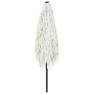 Ombrellone Giardino con Palo in Acciaio Bianco 300x200x250 cm 4005096