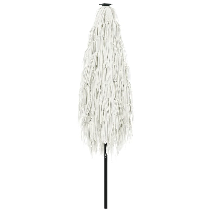 Ombrellone Giardino con Palo in Acciaio Bianco 300x200x250 cm 4005096