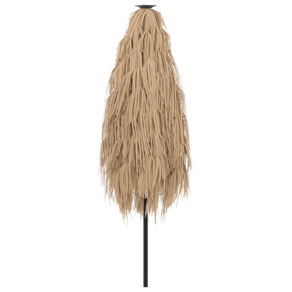 Ombrellone Giardino con Palo in Acciaio Marrone 223x223x213 cm