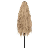 Ombrellone Giardino con Palo in Acciaio Marrone 223x223x213 cm