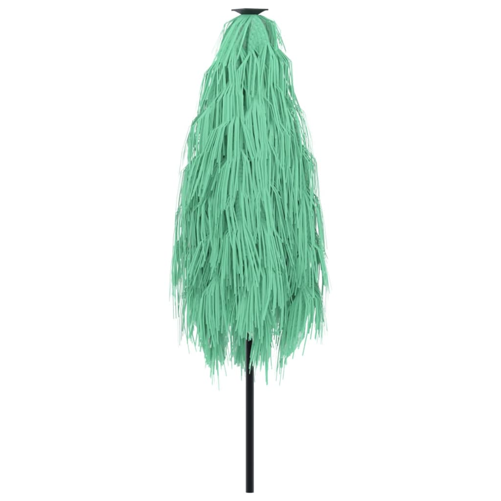 vidaXL Ombrellone Giardino con Palo in Acciaio Verde 223x223x213 cm