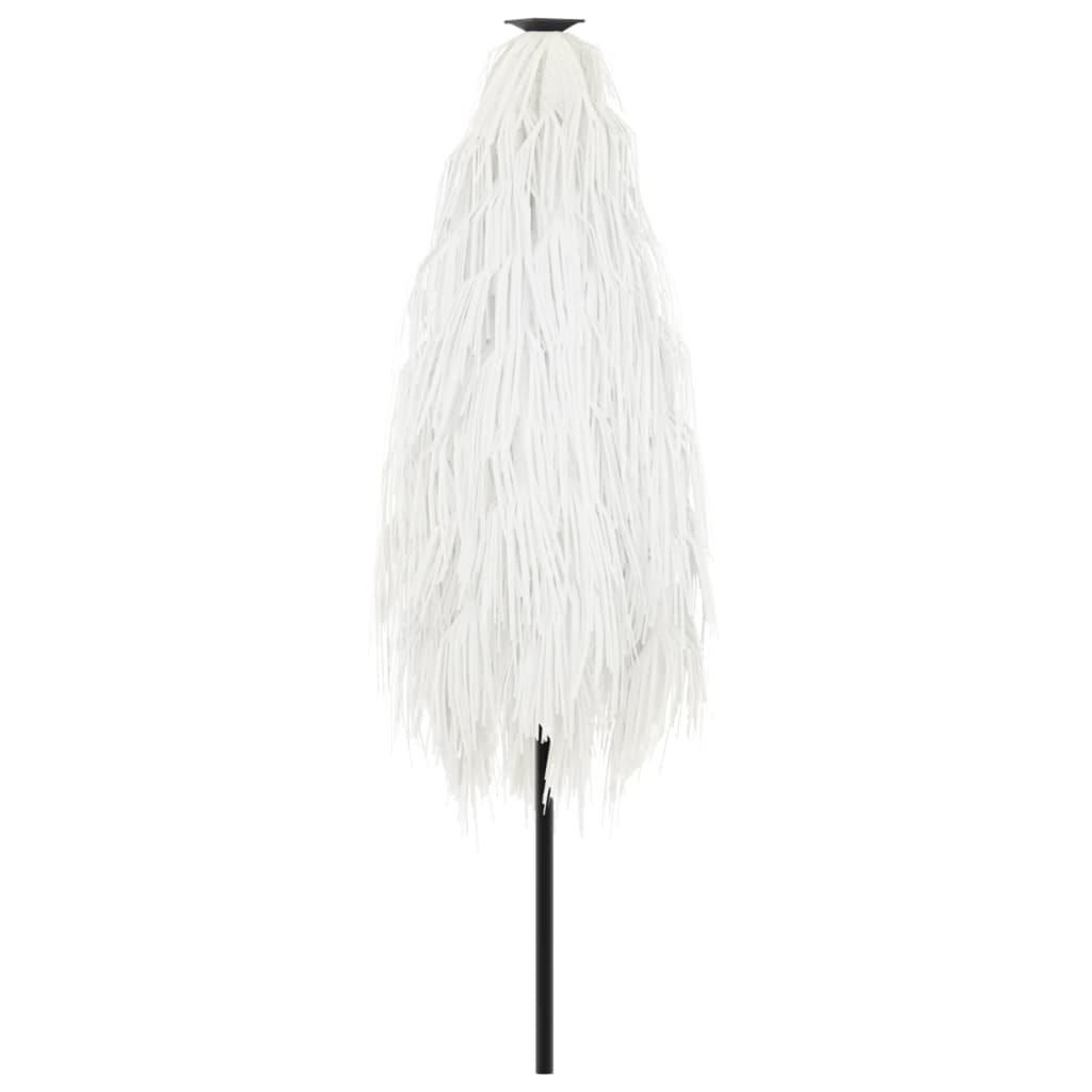 Ombrellone Giardino con Palo in Acciaio Bianco 223x223x213 cm 4005100