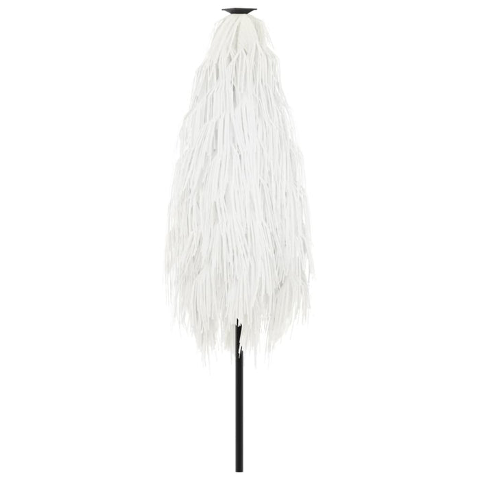 Ombrellone Giardino con Palo in Acciaio Bianco 223x223x213 cm 4005100