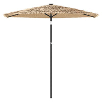 vidaXL Ombrellone Giardino con Palo in Acciaio Marrone 268x268x226 cm