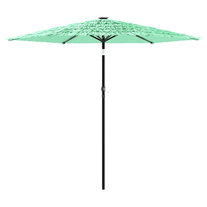 vidaXL Ombrellone da Giardino con Palo in Acciaio Verde 268x268x226 cm
