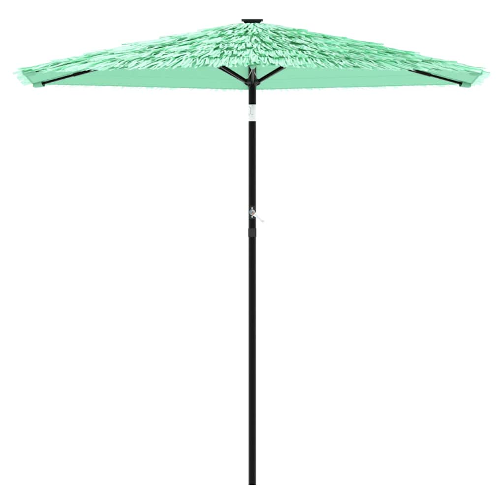 vidaXL Ombrellone da Giardino con Palo in Acciaio Verde 268x268x226 cm