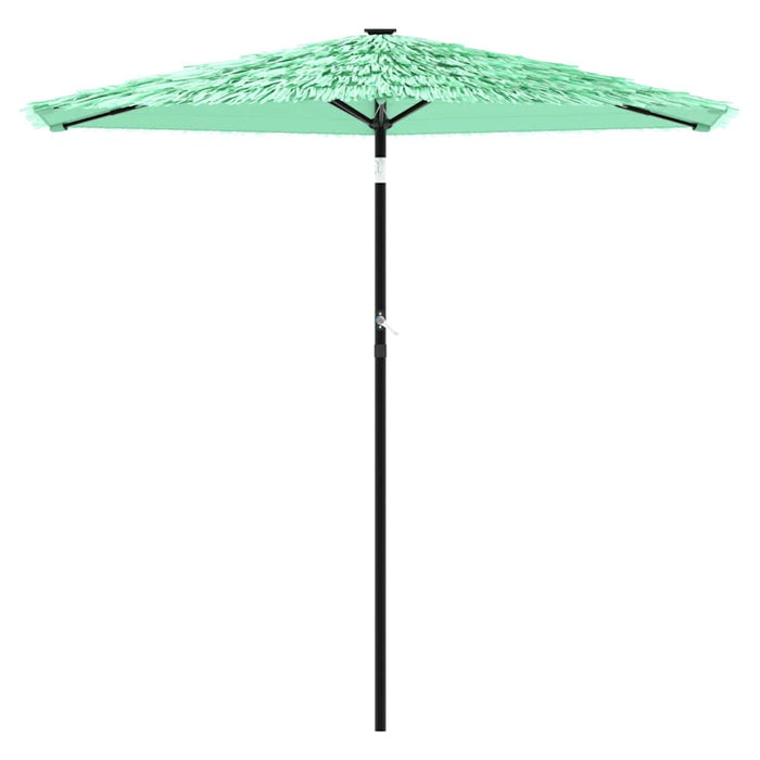 vidaXL Ombrellone da Giardino con Palo in Acciaio Verde 268x268x226 cm