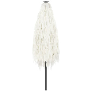 Ombrellone Giardino con Palo in Acciaio Bianco 268x268x226 cm