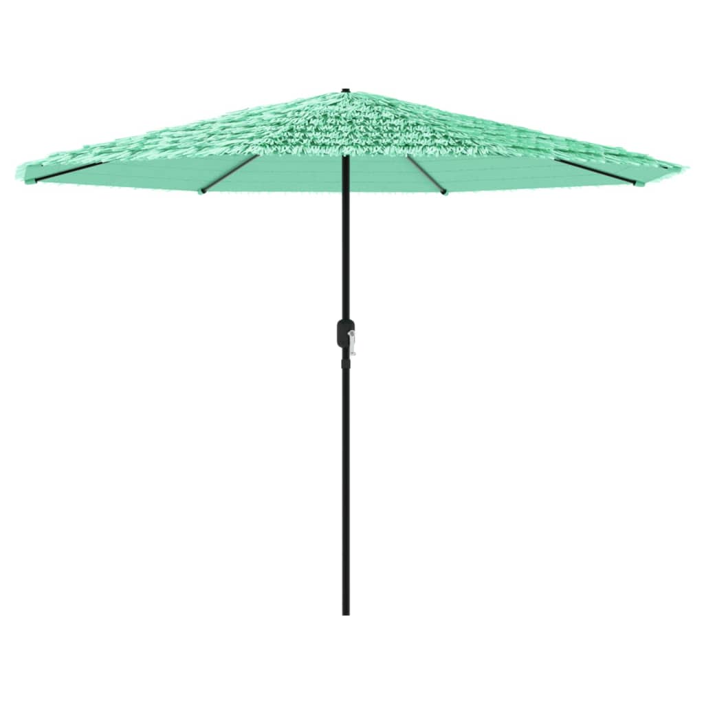 vidaXL Ombrellone Giardino con Palo in Acciaio Verde 388x388x248 cm