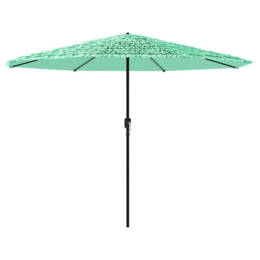 vidaXL Ombrellone Giardino con Palo in Acciaio Verde 388x388x248 cm