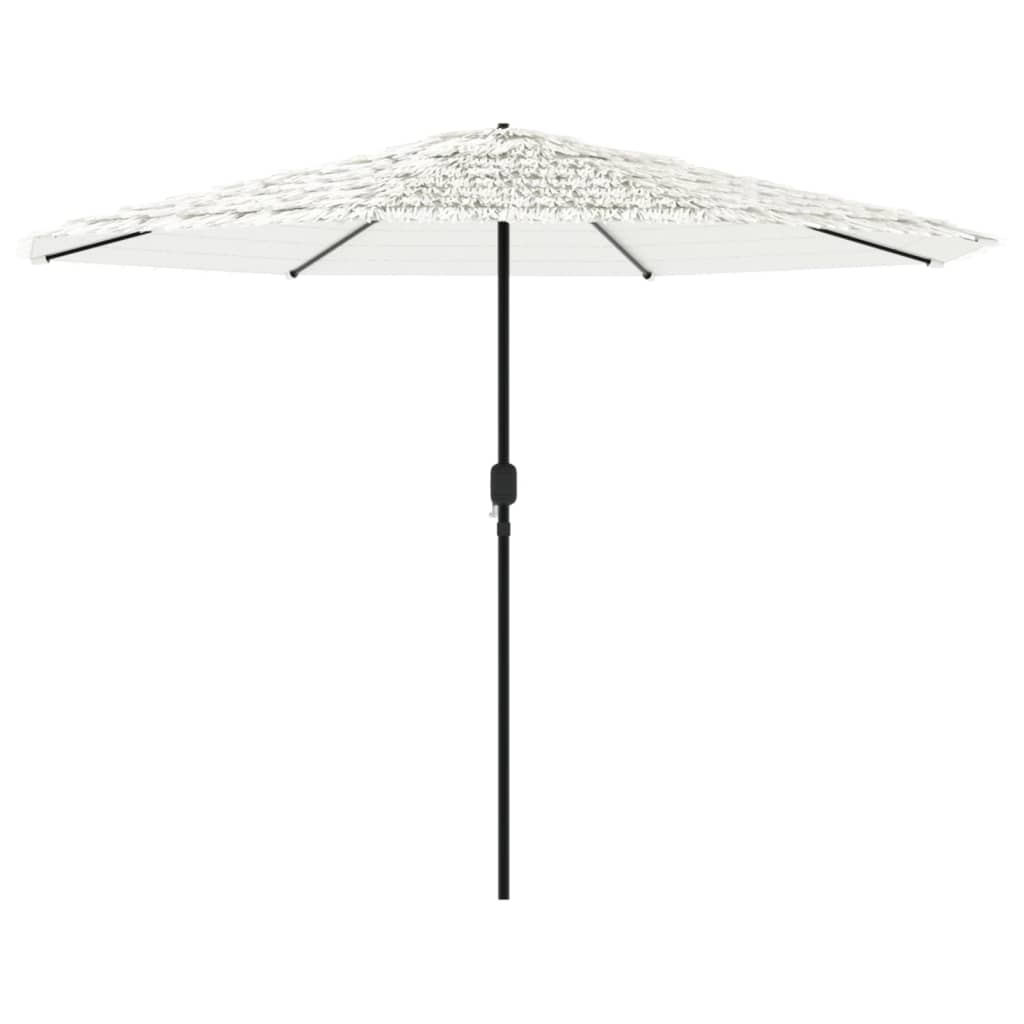 vidaXL Ombrellone Giardino con Palo in Acciaio Bianco 388x388x248 cm