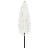 vidaXL Ombrellone Giardino con Palo in Acciaio Bianco 388x388x248 cm