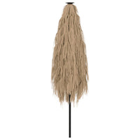 Ombrellone Giardino LED e Palo in Acciaio Marrone 248x248x248cm 4005117