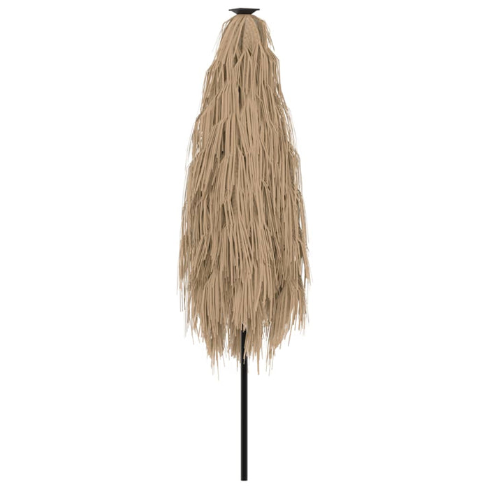 vidaXL Ombrellone Giardino LED e Palo in Acciaio Marrone 248x248x248cm