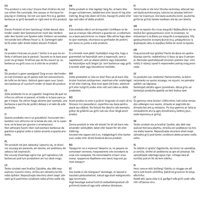 Ombrellone Giardino LED e Palo in Acciaio Marrone 223x223x213cm 4005119