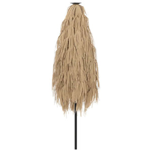 Ombrellone Giardino LED e Palo in Acciaio Marrone 223x223x213cm 4005119