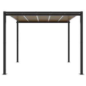 Gazebo da Giardino Antracite 3x3 m in Alluminio 3217060