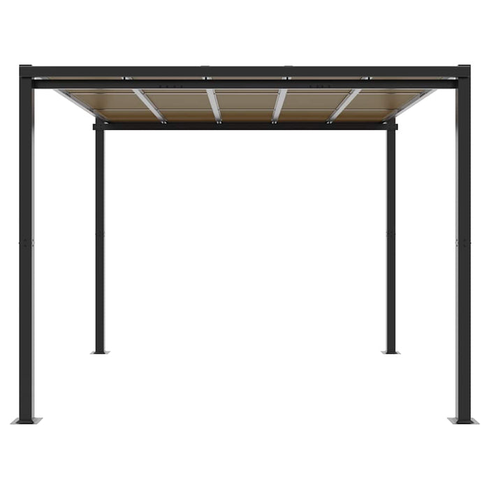 Gazebo da Giardino Antracite 3x3 m in Alluminio 3217060