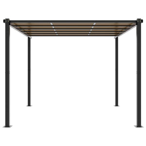 Gazebo da Giardino Antracite 3x3 m in Alluminio 3217060