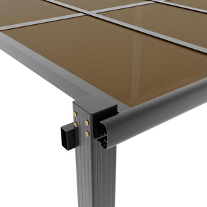 Gazebo da Giardino Antracite 3x3 m in Alluminio 3217060