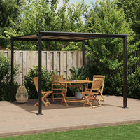 Gazebo da Giardino Antracite 3x3 m in Alluminio 3217060